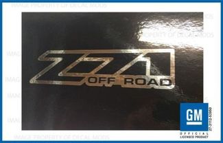  set 2 - Z71 Offroad 2001 <-> 2006 sticker decal Chevy Silverado 4x4 - CHROME